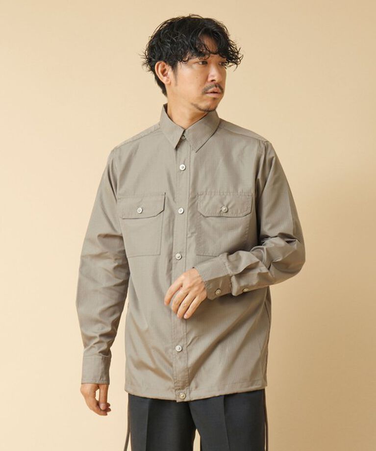NOLLEY'S goodman「【TAION/タイオン】ノンダウン ミリタリー ロングスリーブシャツ 24AW」|シャツ・ブラウス|