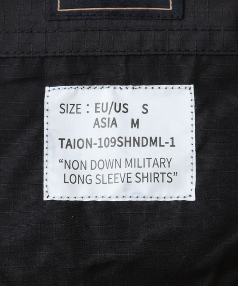 NOLLEY'S goodman「【TAION/タイオン】ノンダウン ミリタリー ロングスリーブシャツ 24AW」|シャツ・ブラウス|