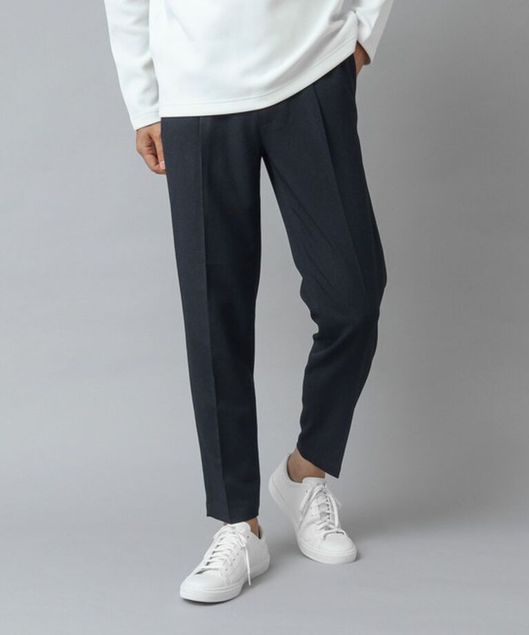NOLLEY'S goodman「【ACTIVE SECT】《限定展開 / イージーケア》LANATEC ワンタックイージーパンツ 24AW」|チノ|ネイビー