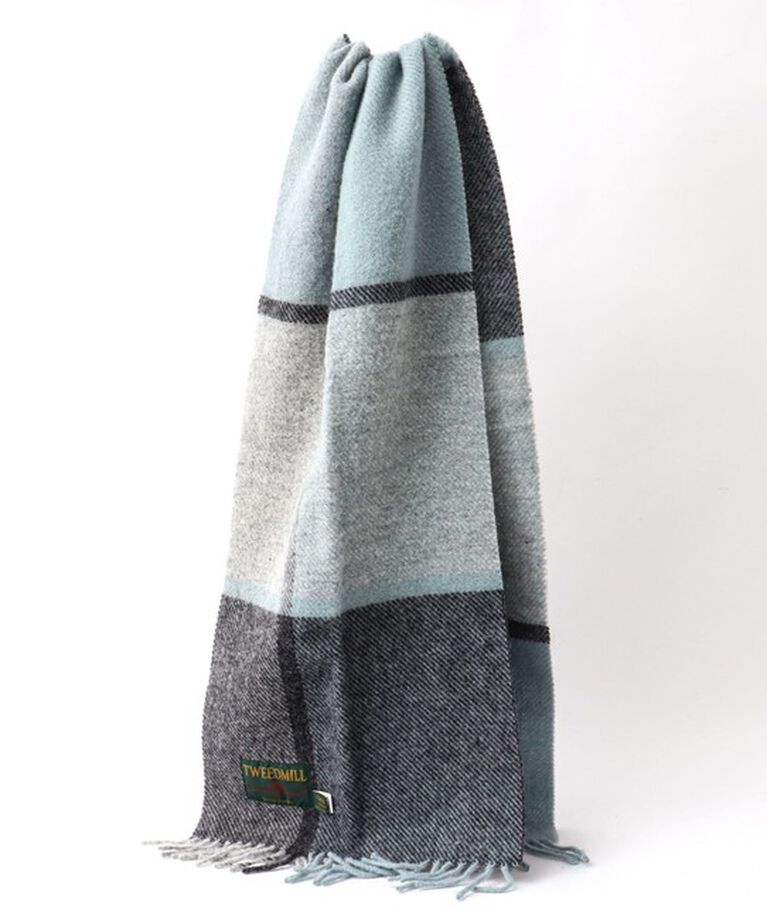 NOLLEY'S goodman「【TWEEDMILL/ツイードミル】Pure New Wool Muffler 35」|マフラー|ブルー系1