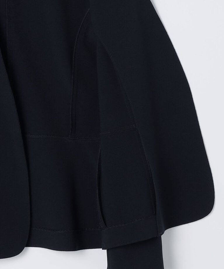 NOLLEY'S sophi「《セットアップ対応》ウォッシャブルボンディングジョーゼットノーカラージャケット」|ノーカラージャケット|
