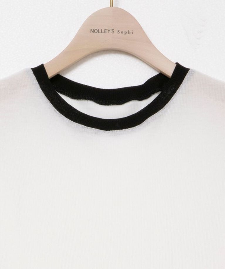 NOLLEY'S sophi「シアー配色トリミングロンT」|Tシャツ・カットソー|