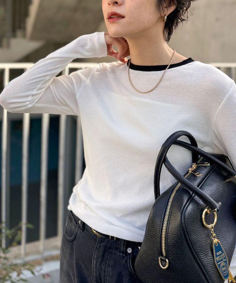 NOLLEY'S sophi「シアー配色トリミングロンT」|Tシャツ・カットソー|