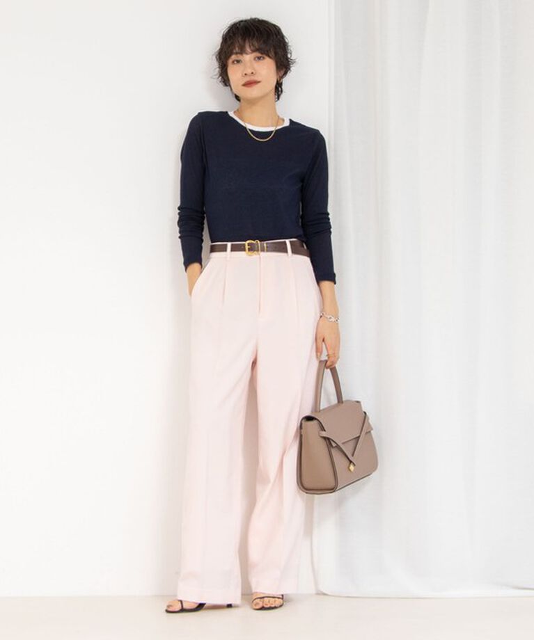 NOLLEY'S sophi「シアー配色トリミングロンT」|Tシャツ・カットソー|