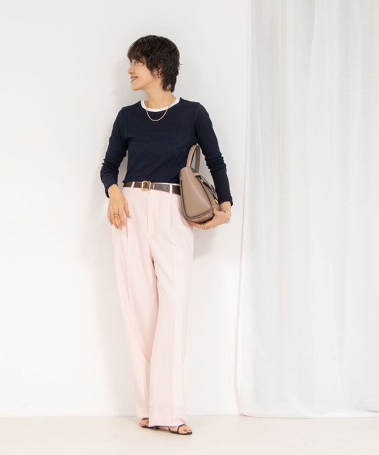 NOLLEY'S sophi「シアー配色トリミングロンT」|Tシャツ・カットソー|