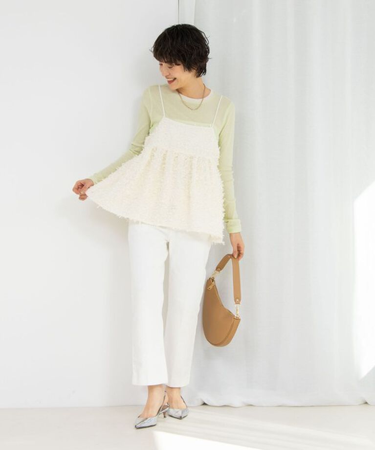 NOLLEY'S sophi「シアー配色トリミングロンT」|Tシャツ・カットソー|