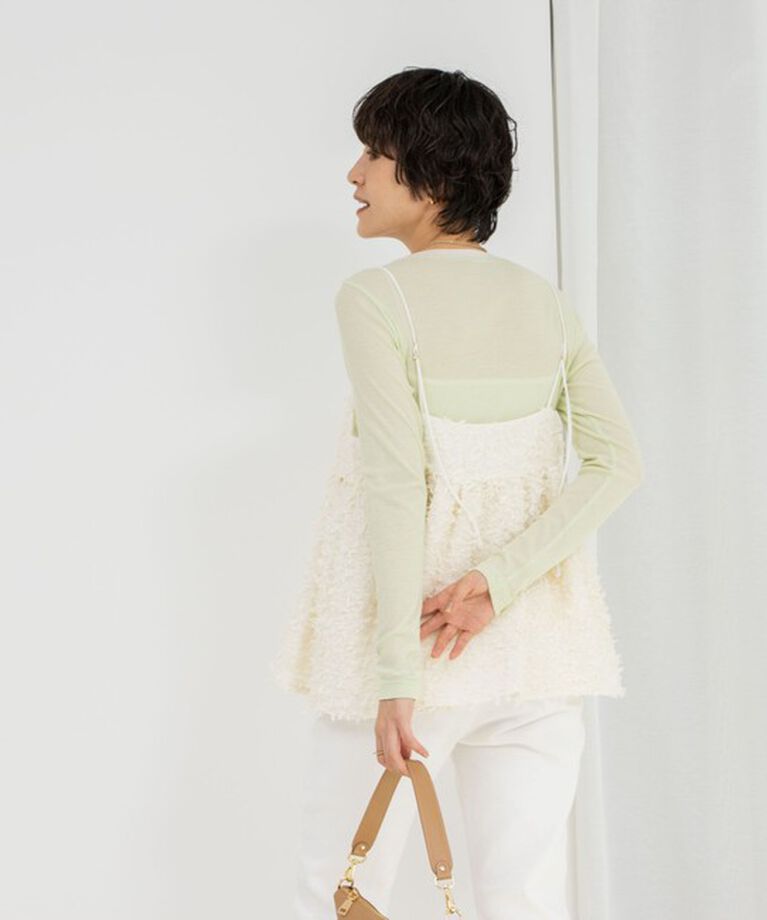 NOLLEY'S sophi「シアー配色トリミングロンT」|Tシャツ・カットソー|