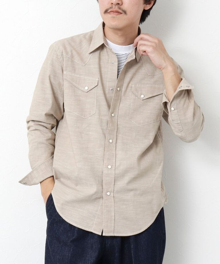 NOLLEY'S goodman「1970s American Cotton ウエスタンシャツ」|シャツ・ブラウス|ベージュ