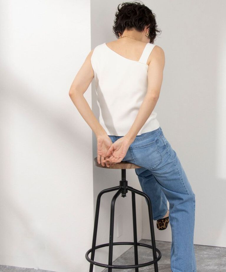 NOLLEY'S「◇【WEB限定】アシンメトリーカップ付きタンクトップ」|タンクトップ|