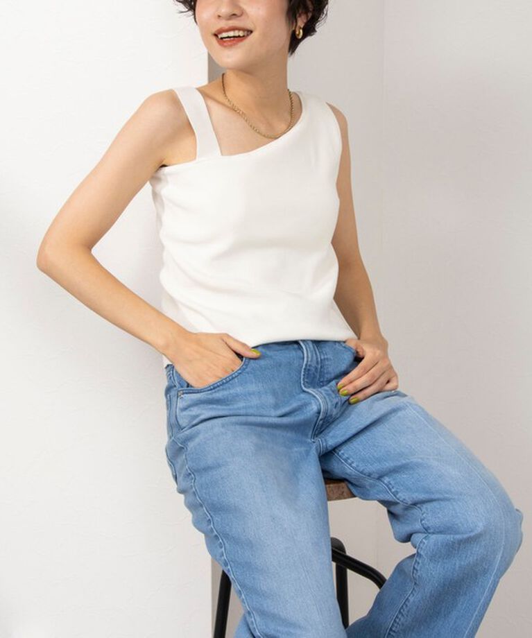 NOLLEY'S「◇【WEB限定】アシンメトリーカップ付きタンクトップ」|タンクトップ|