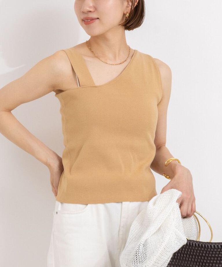 NOLLEY'S「◇【WEB限定】アシンメトリーカップ付きタンクトップ」|タンクトップ|