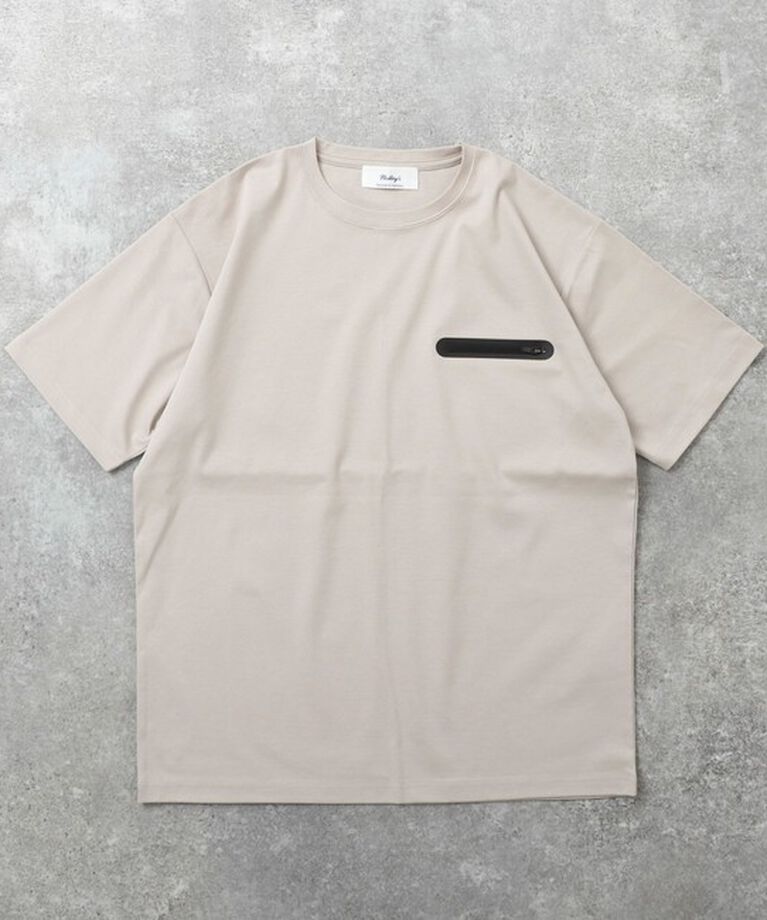 NOLLEY'S goodman「【ACTIVE SECT】《限定展開》シーリングポケットTシャツ 25SS」|Tシャツ・カットソー|グレーベージュ