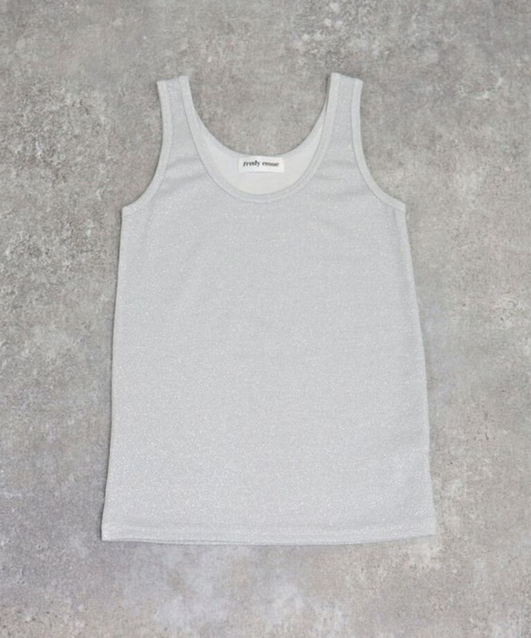 fredy emue「ラメタンクトップ」|Tシャツ・カットソー|シルバー