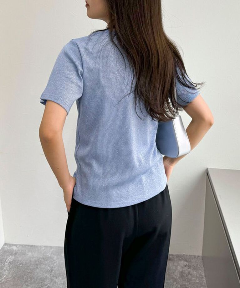 fredy emue「ラメテレコTシャツ」|Tシャツ・カットソー|