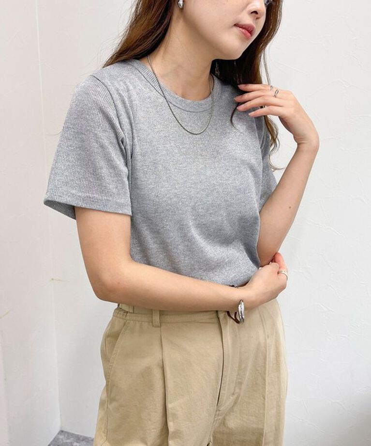 fredy emue「ラメテレコTシャツ」|Tシャツ・カットソー|