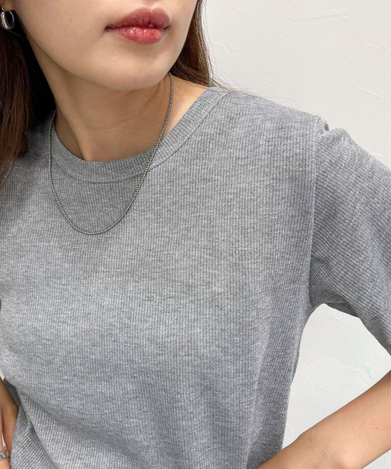 fredy emue「ラメテレコTシャツ」|Tシャツ・カットソー|