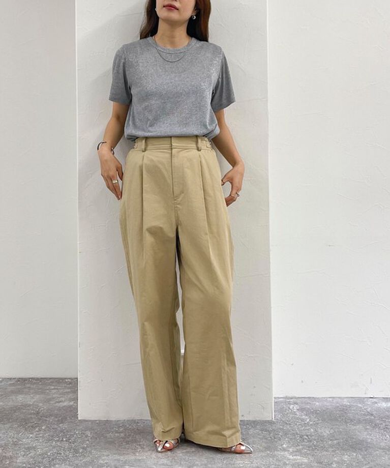 fredy emue「ラメテレコTシャツ」|Tシャツ・カットソー|