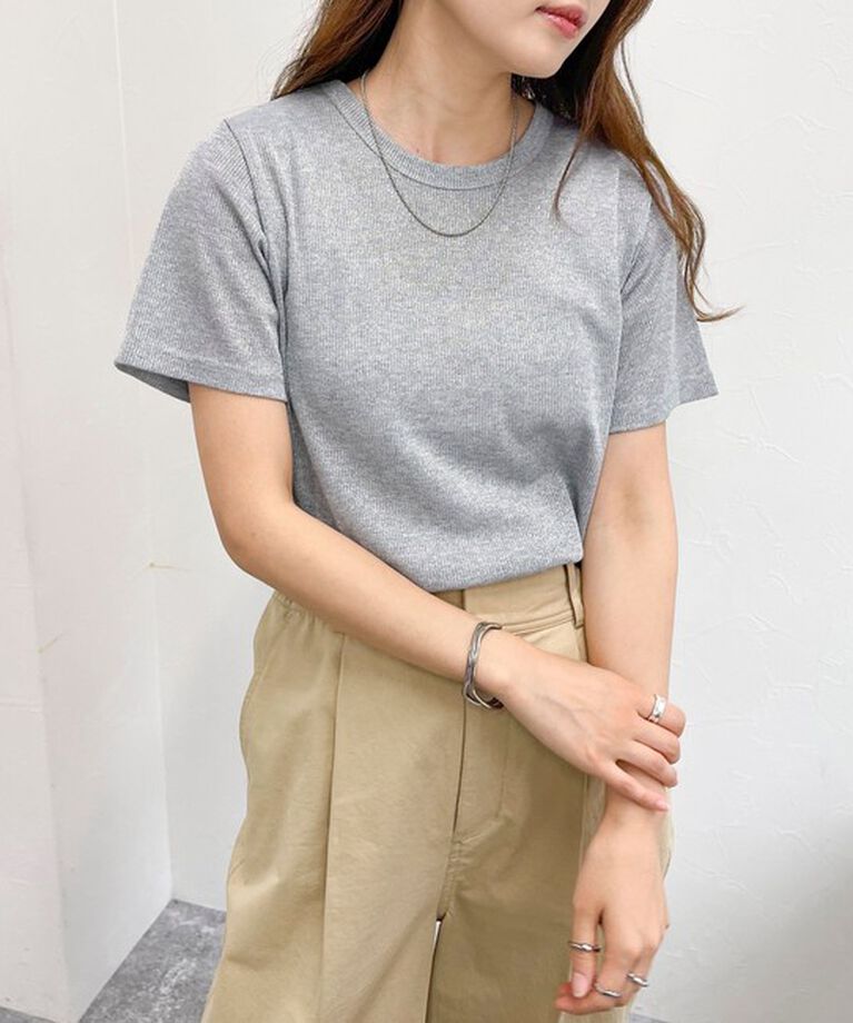 fredy emue「ラメテレコTシャツ」|Tシャツ・カットソー|