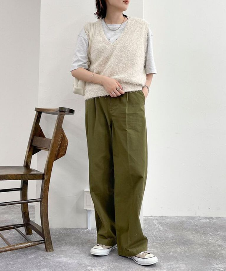 fredy emue「【WEB限定カラーあり】ポリフェザーニットベスト」|ベスト・ジレ|