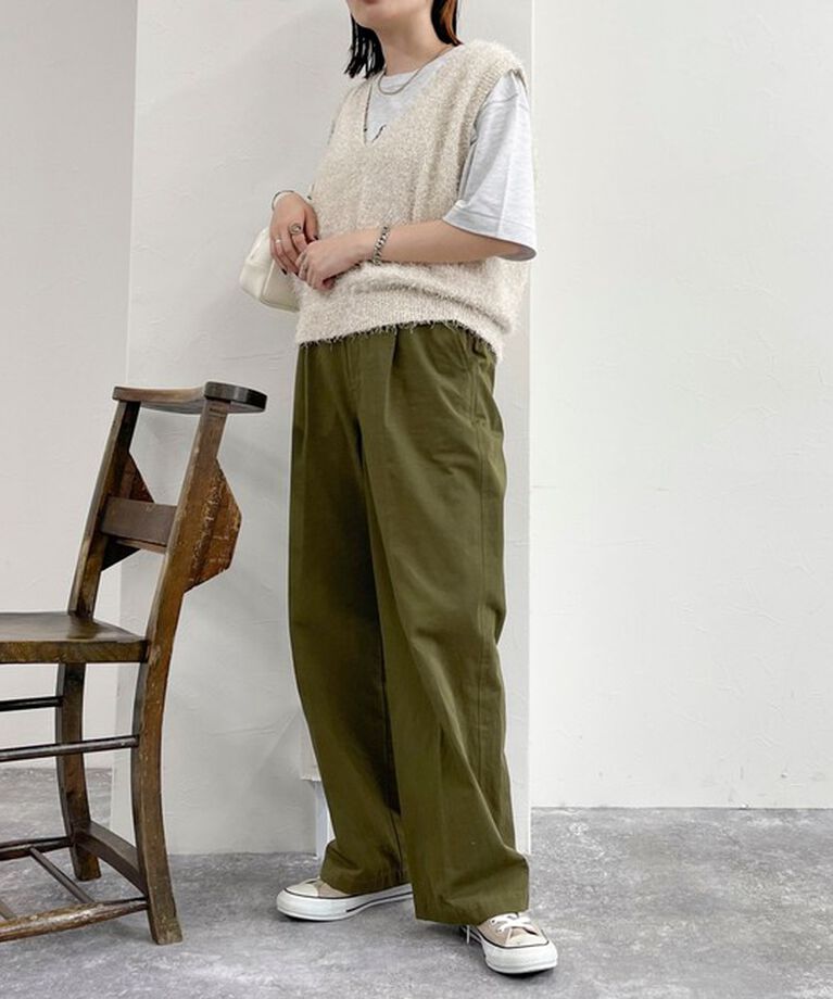 fredy emue「【WEB限定カラーあり】ポリフェザーニットベスト」|ベスト・ジレ|