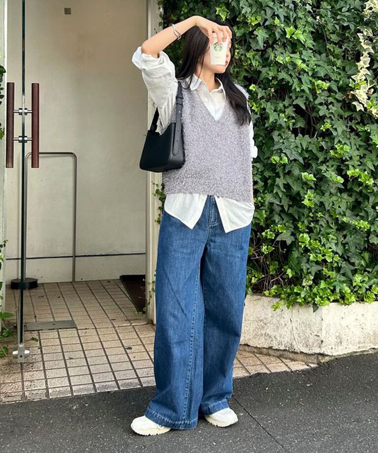 fredy emue「【WEB限定カラーあり】ポリフェザーニットベスト」|ベスト・ジレ|