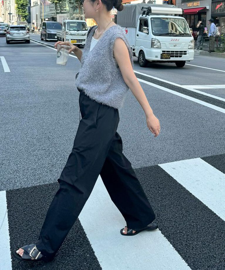 fredy emue「【WEB限定カラーあり】ポリフェザーニットベスト」|ベスト・ジレ|