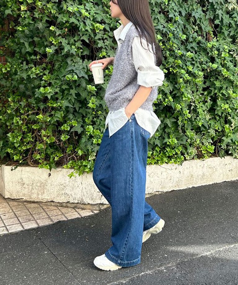 fredy emue「【WEB限定カラーあり】ポリフェザーニットベスト」|ベスト・ジレ|