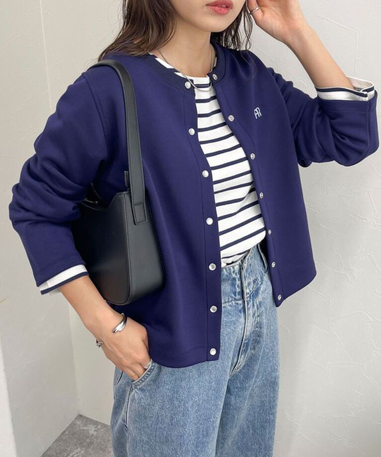 fredy emue「FR刺繍スナップカーディガン」|カーディガン|