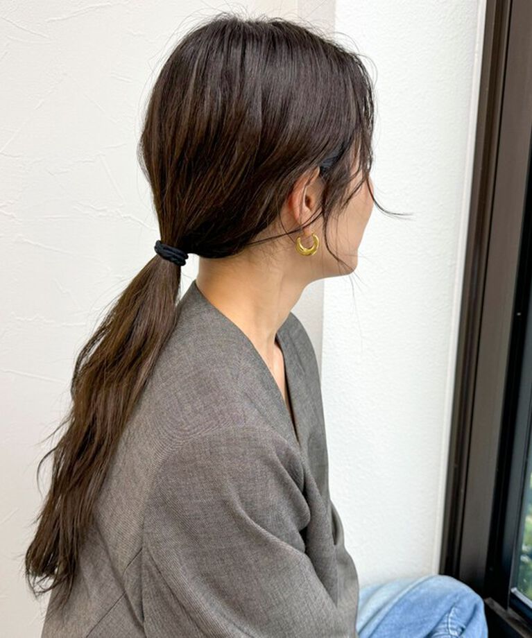 fredy emue「ステンレス三日月リングピアス」|ピアス|