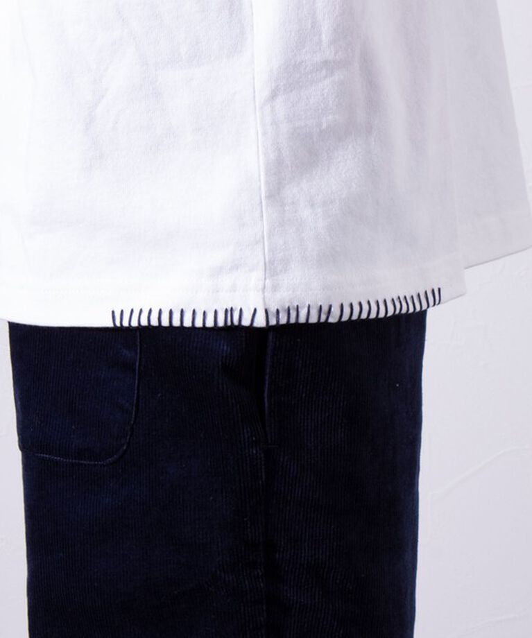 GLOSTER「【GLOSTER/グロスター】ニットポケット ハンドステッチ ポケット長袖Tシャツ」|Tシャツ・カットソー|