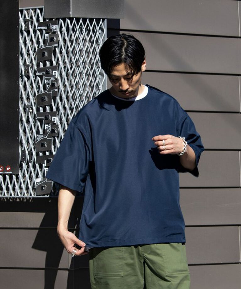 GLOSTER「【TAION/タイオン】GLOSTER別注 ミリタリー Ripstop 半袖Tシャツ」|Tシャツ・カットソー|
