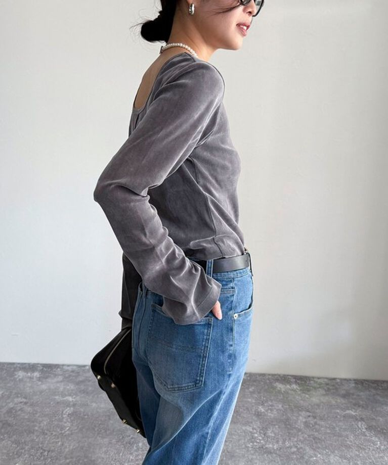 fredy emue「【haru企画】2WAYシアーフロッキートップス」|Tシャツ・カットソー|