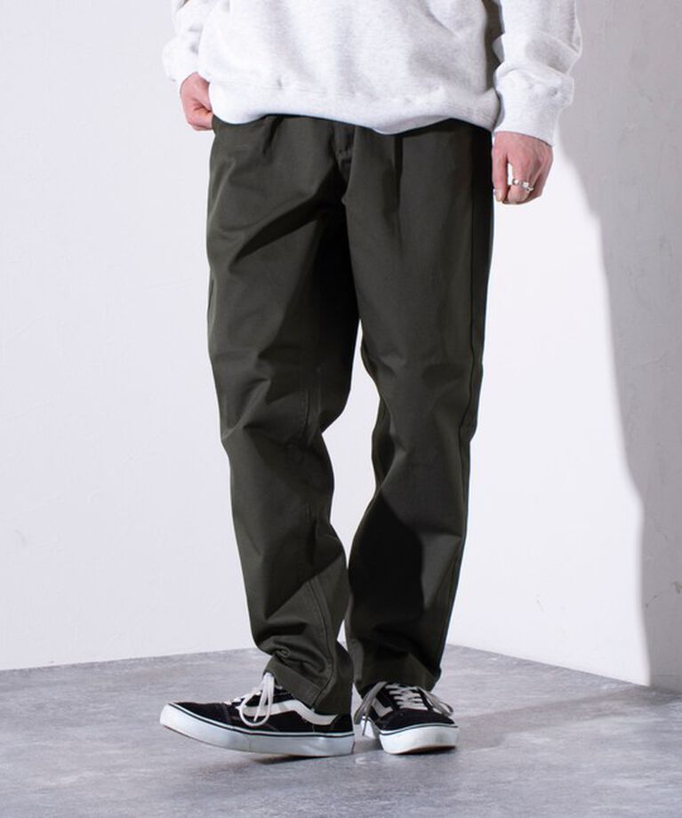 GLOSTER「【Dickies/ディッキーズ】ツイル ワークイージーパンツ チノパン テーパード」|チノ|カーキ