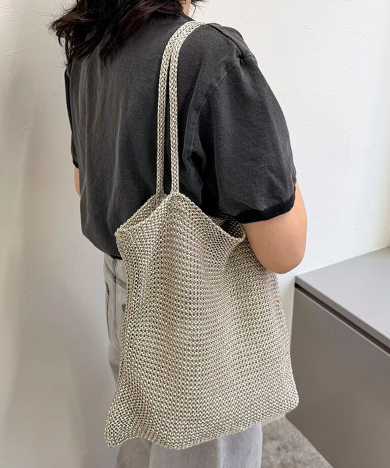 fredy emue「ラメ糸編みトートバッグ」|トートバッグ|
