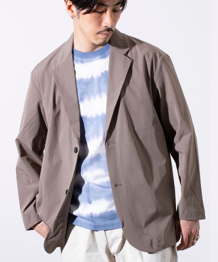 GLOSTER「【GLOSTER/グロスター】N/PU 接触冷感 フレッシュジャケット テーラードジャケット」|テーラードジャケット|ベージュ