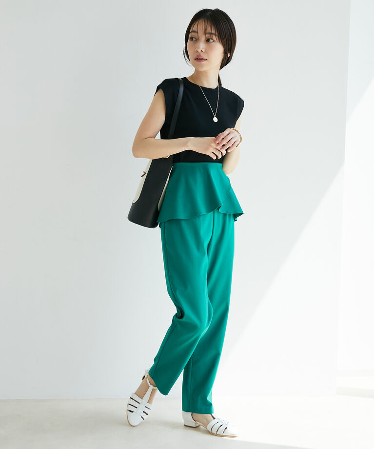 VIS「【UVケア・接触冷感・洗える】前後2WAY美人スリーブニットプルオーバー」|ニット・セーター|
