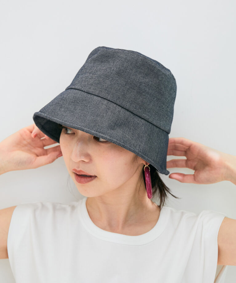 VIS「オーガニックデニムバケットハット【sustainable】」|ハット|ブルー(44)