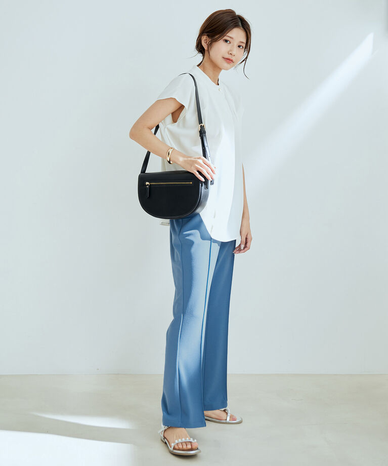 vis-a-vis「【WEB限定】【SET】フレンチスリーブタックブラウス＆フレアーパンツセット【sustainable】」|シャツ・ブラウス|