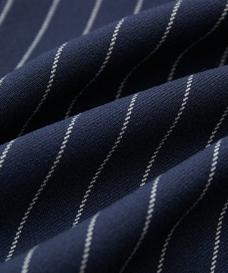 VIS「【Washable・EASY CARE】ストライプ＆無地エコウールタッチブラウス【sustainable】」|シャツ・ブラウス|