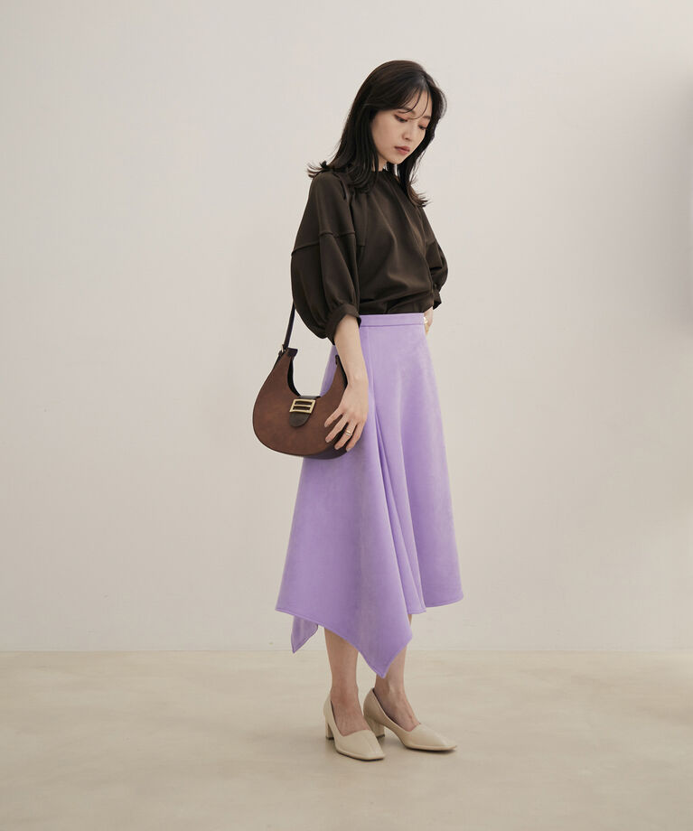 VIS「【Washable・EASY CARE】ストライプ＆無地エコウールタッチブラウス【sustainable】」|シャツ・ブラウス|