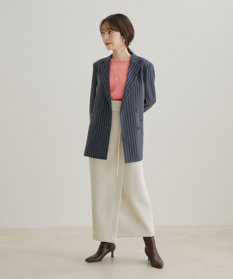 VIS「【Washable・EASY CARE】エコウールタッチジャケット【sustainable】」|テーラードジャケット|