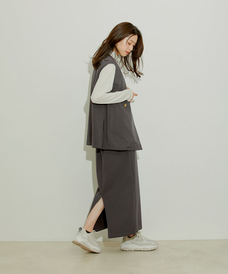 vis-a-vis「【WEB限定】【洗える】ジレ＆ナロースカートセット」|スカート|