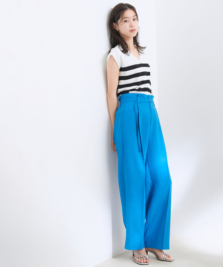 VIS「【新色】【前後2WAY】美人スリーブニットプルオーバー【UVケア・接触冷感・洗える】」|ニット・セーター|