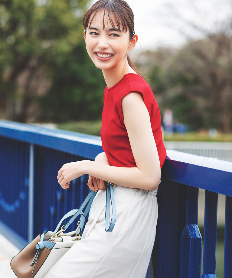 VIS「【新色】【前後2WAY】美人スリーブニットプルオーバー【UVケア・接触冷感・洗える】」|ニット・セーター|