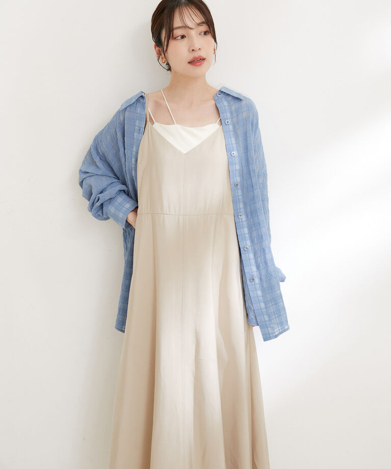 VIS「バックストラップキャミワンピース」|ワンピース|
