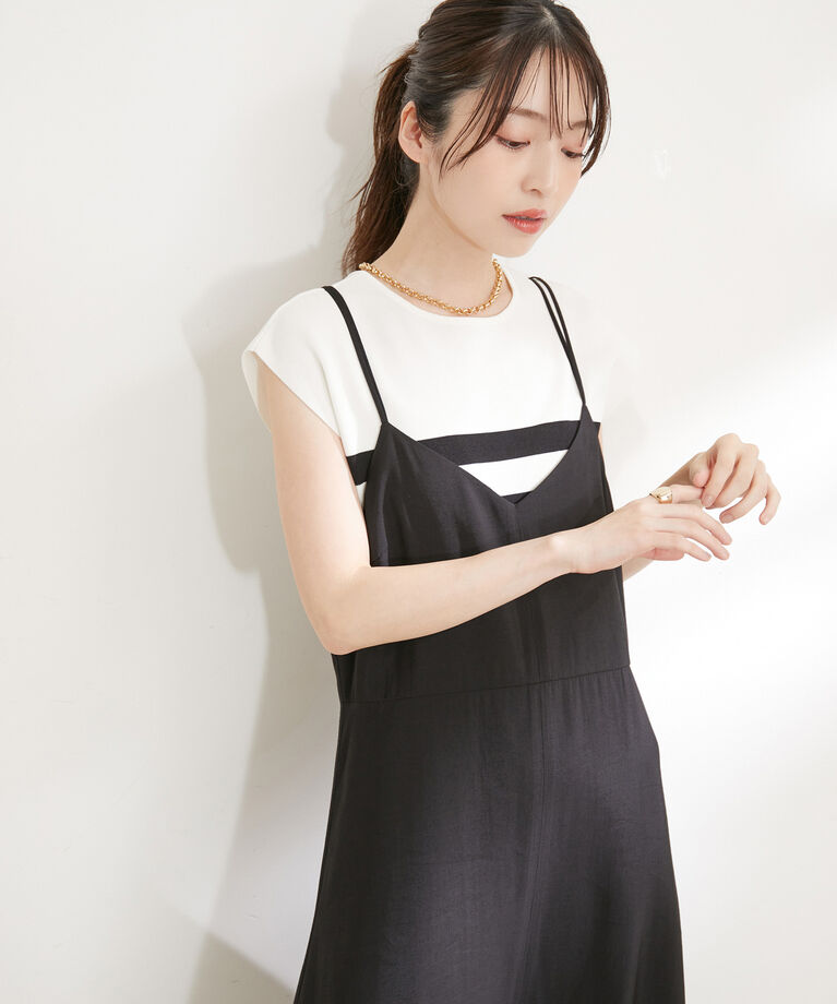 VIS「バックストラップキャミワンピース」|ワンピース|