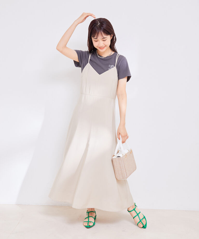 VIS「バックストラップキャミワンピース」|ワンピース|