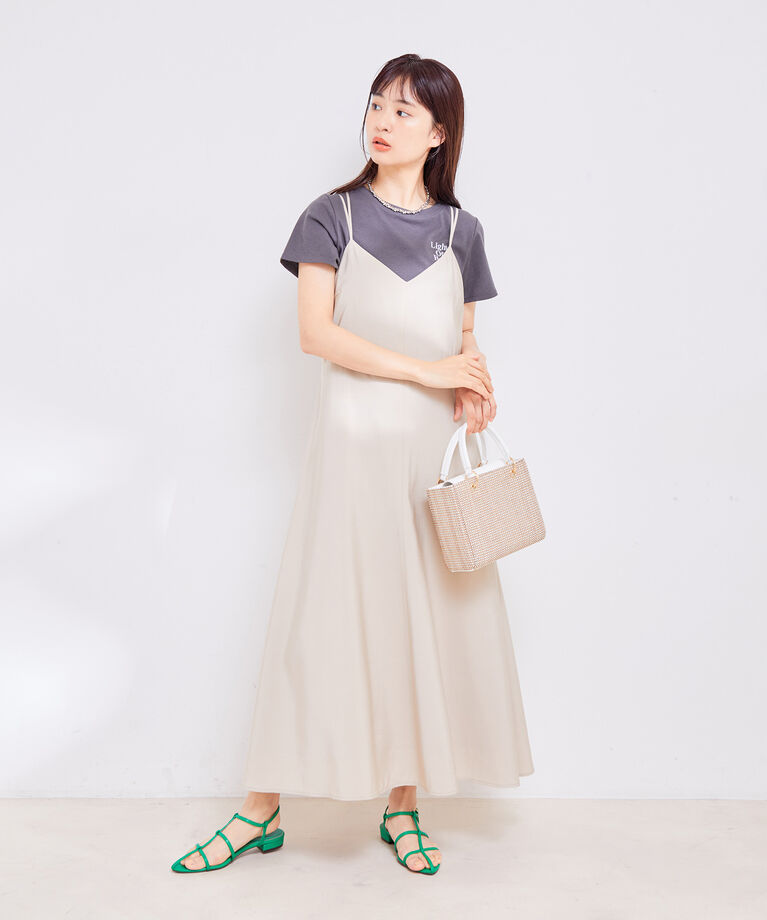 VIS「バックストラップキャミワンピース」|ワンピース|