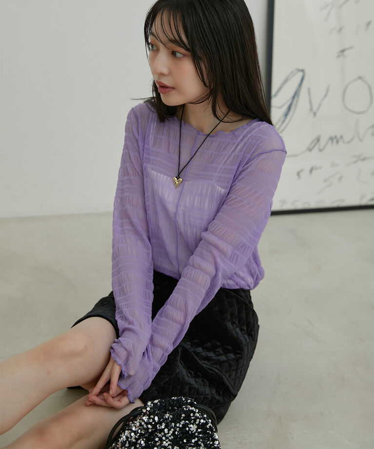 VIS「シアーシャーリングボーダープルオーバー」|Tシャツ・カットソー|