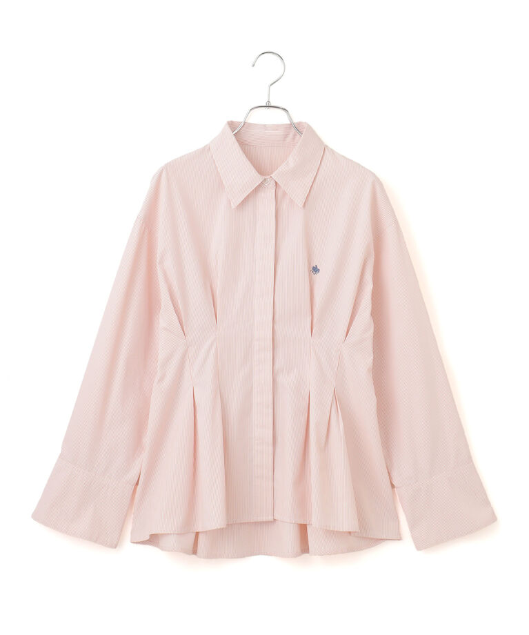 VIS「【POLO BCS】VIS別注ウエストタックフレアシャツ【洗える】」|シャツ・ブラウス|